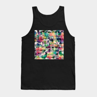 Rainbow Splatter Doodle Dots Tank Top